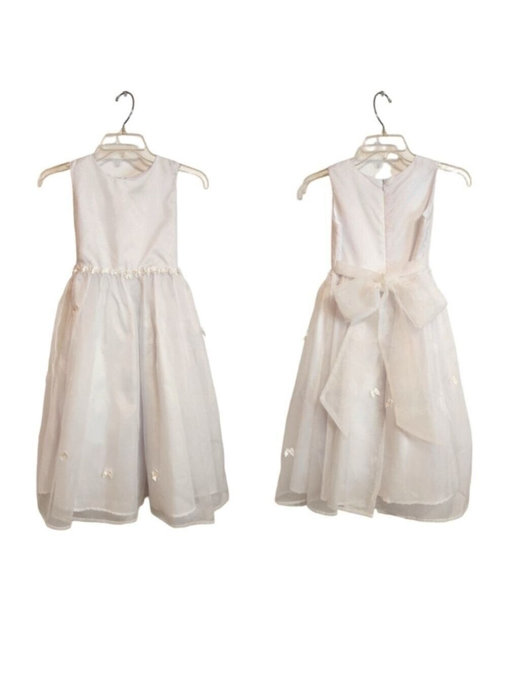 Jane Copeland White Fit And Flare First Communion Formal Party Dress Size 7